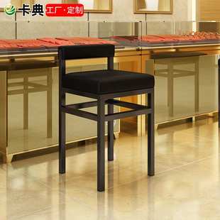北欧吧台高脚椅柜台靠背前台接待椅子眼镜珠宝店收银吧台椅子商用
