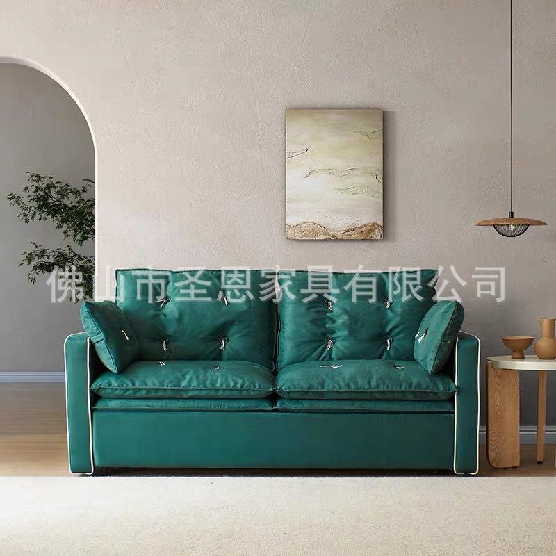 新古典沙发床baxter两用带可折叠床垫多功能小户型书房阳台伸缩床