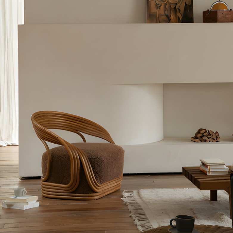 叕木|东南亚藤艺\复古风休闲单人阳台藤编沙发椅民宿酒店会客椅