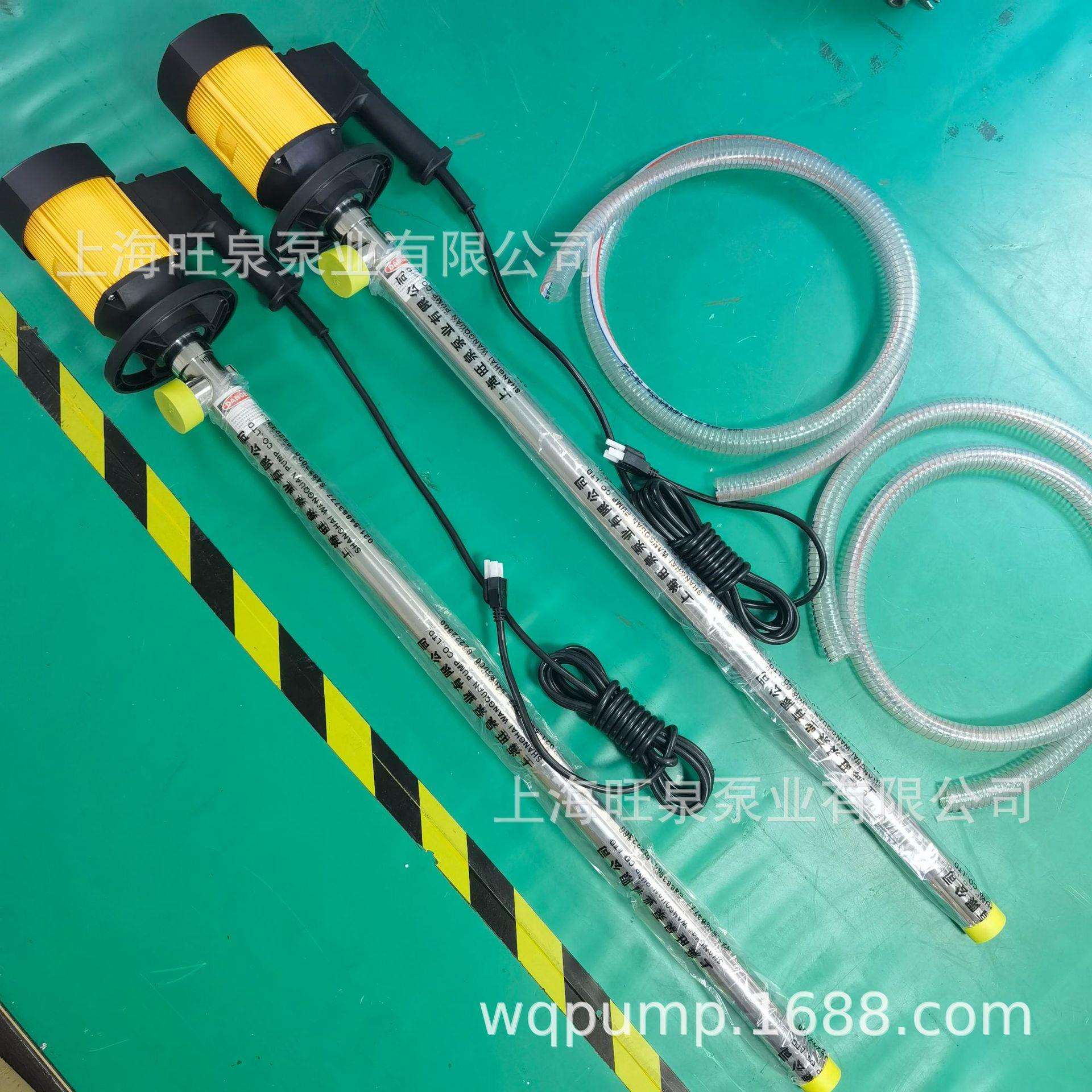 旺泉HD-E2-V-SS304-1000 3A卫生级抽桶泵、电动抽液泵、304油桶泵