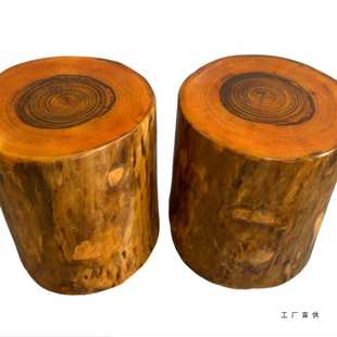 香樟木墩树墩凳子实木墩子根雕原木树桩木桩底座茶几茶桌圆木凳子