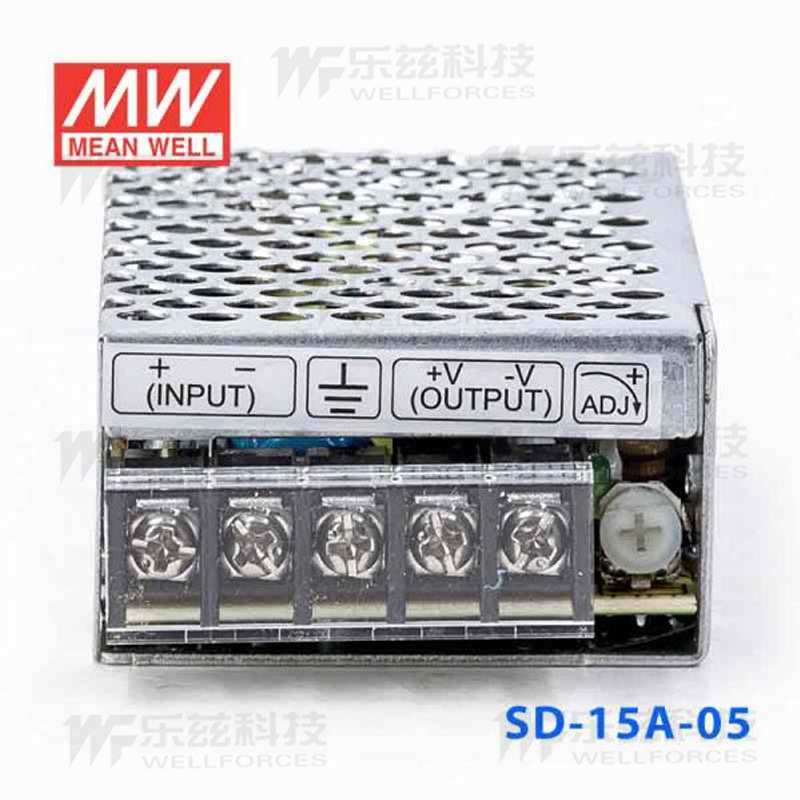 明纬开关电源SD-15A直流DC9.2v~18V转DC5V3A12V1.25A24V0.625稳压
