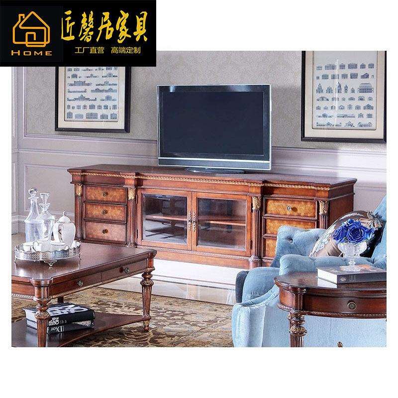 亚历山大意大利家具翡冷翠客厅电视柜意式地柜住宅家具卧室电视柜