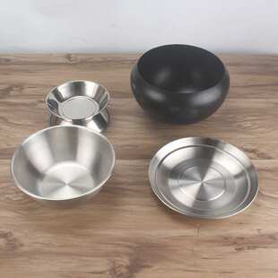 304不锈钢佛钵出家人带盖化缘托钵和尚饭碗修行钵 福运单层僧人碗