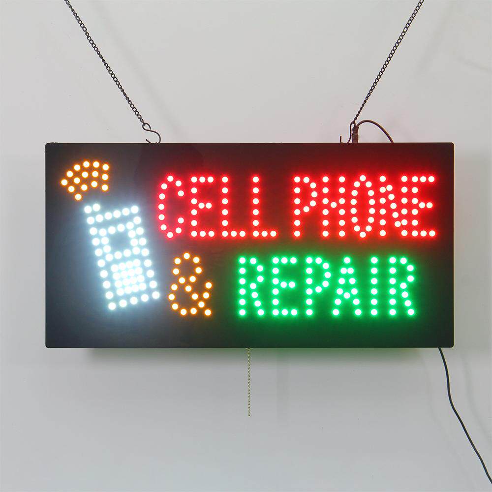 电话手机维修LED门头广告牌室内悬挂30*60CM广告发光字母LED标识