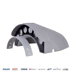 LED隐形安装瓦楞灯户外防水6W瓦片灯景观瓦檐灯古建筑屋顶月亮灯