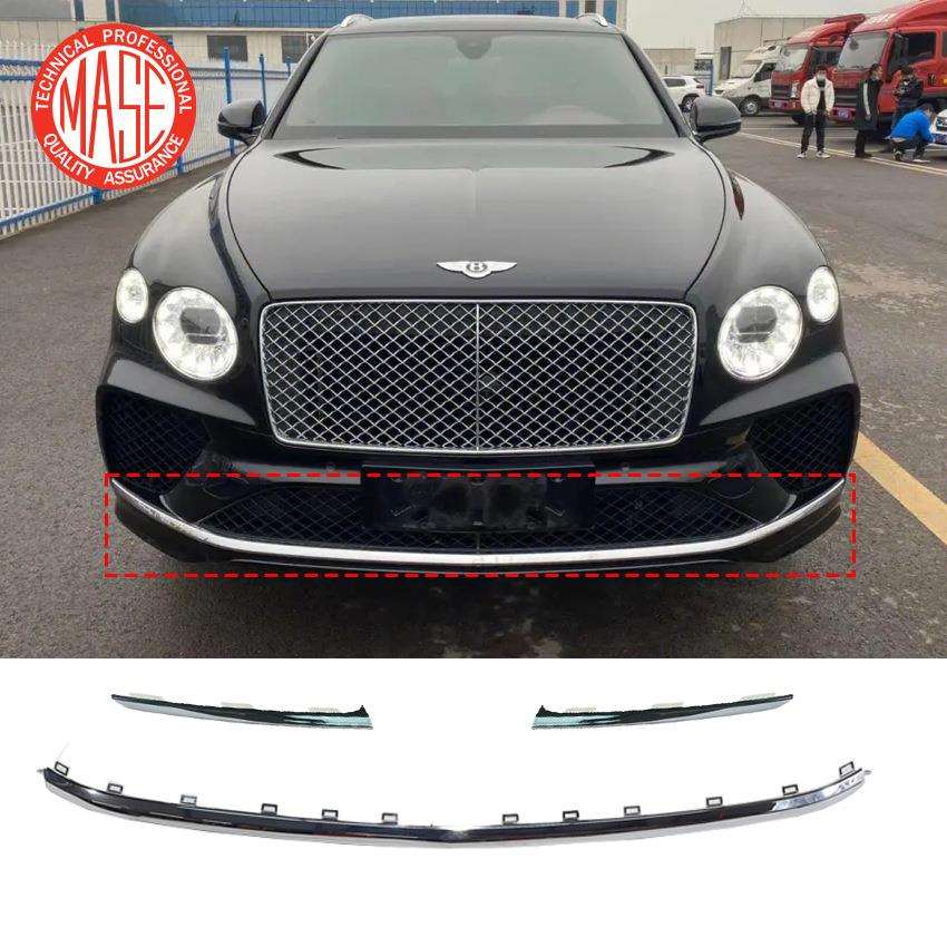 适用2021宾利添越Bentayga前杠亮条左36A807667LH右36A807668RH