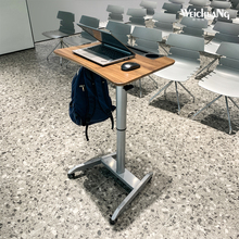 手动升降演讲台发言迎宾接待台演讲会议桌可移动现代简约主持讲台