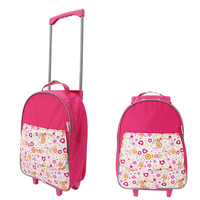 儿童旅行包儿童h推拉包玩具旅行包旅行小书包布质儿童旅行包迷你