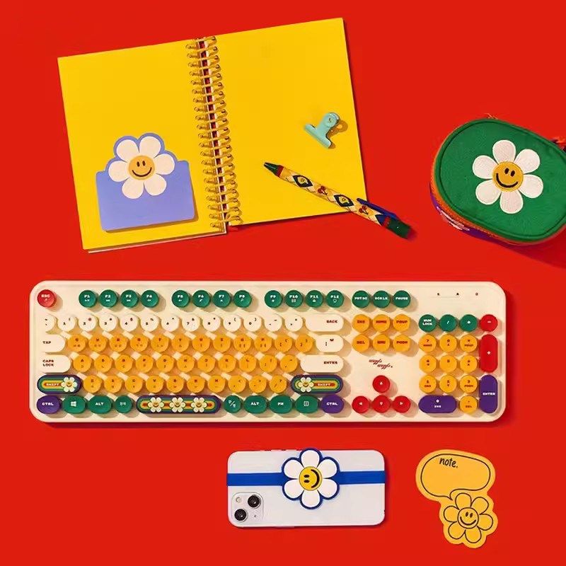 韩国现货无线键盘静音办公室打字专用台式机笔记本电脑外接键盘