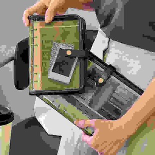 软皮a5活页笔记本可拆卸简约ins本子a6手账本活页本旅游手帐本