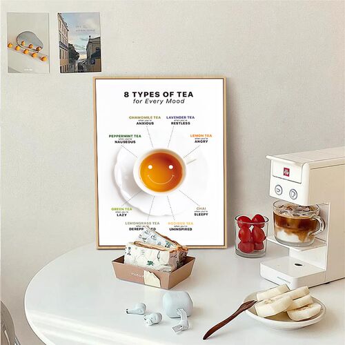 茶文化装饰画茶室背景墙画餐厅壁画现代简约茶馆茶楼茶叶海报挂画