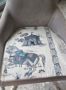 定制餐椅垫中式餐椅坐垫s实木坐垫硬板海绵垫餐椅屁股垫罩子防滑