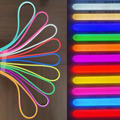 高档彷2代三低分离l式霓虹灯分导光硅胶条12VO代压带体式柔性霓奢