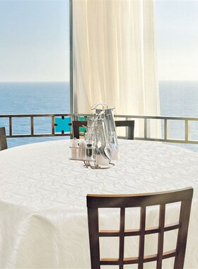 包邮简约大圆f桌桌布酒店台布2.8米3米圆可机洗白色黑色红色防水