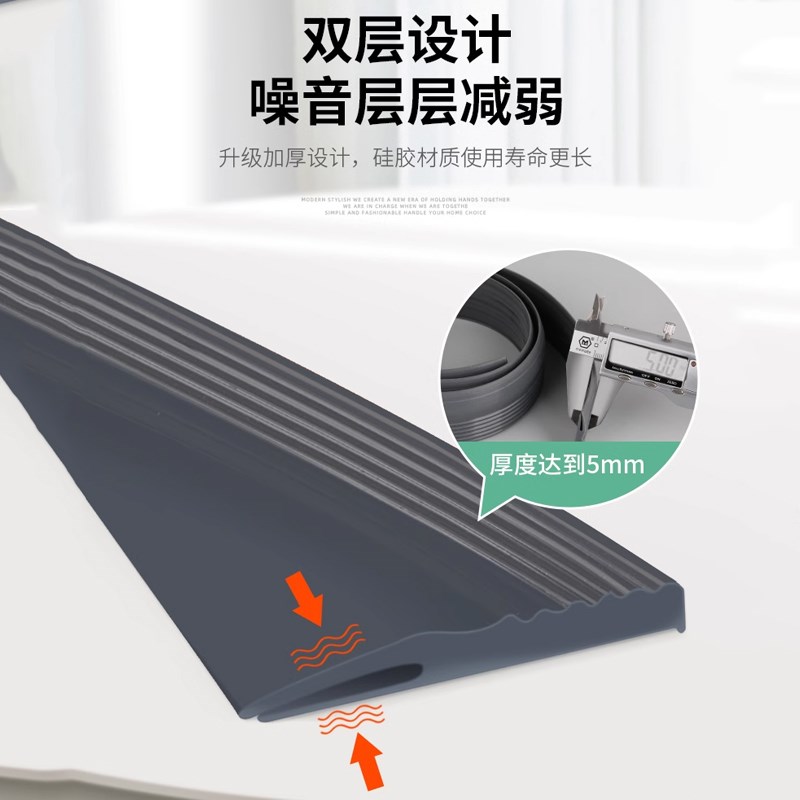房门缝隙门底部密封条浴室门档大门隔音胶条防盗挡风防风防水贴条