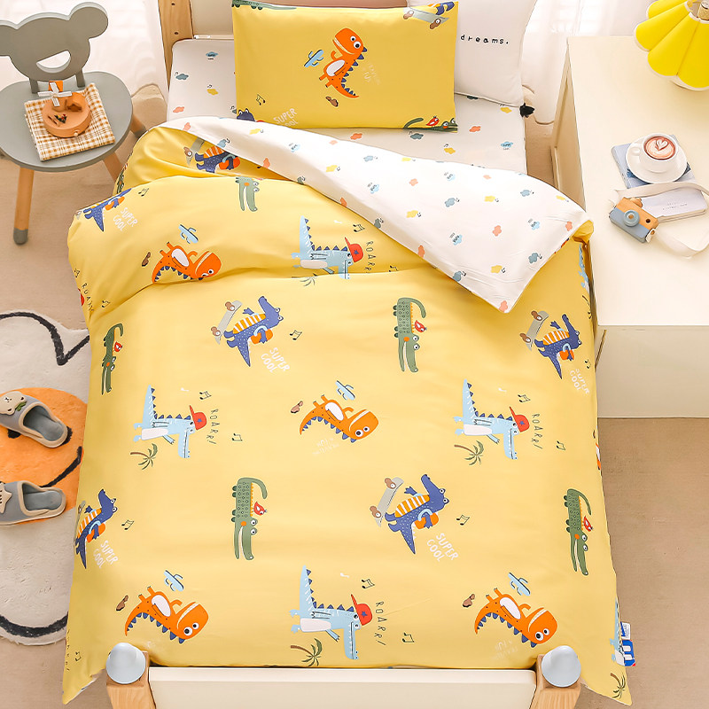 1.2m全棉被子儿童1米2纯棉小被芯幼儿园棉被120x150一整套可拆洗