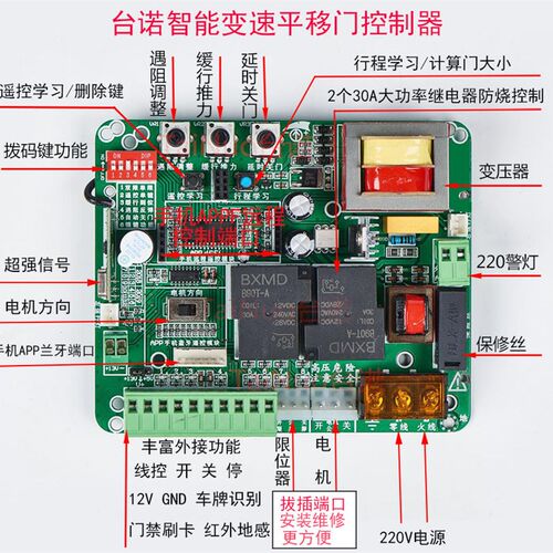 开门机电路板平移k门电机控制板平开门控制器主板平移门电机主板