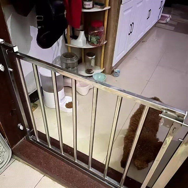 免打孔儿童护栏i宠栏护栏防猫狗不锈钢门栏栏杆隔离门室内室外定