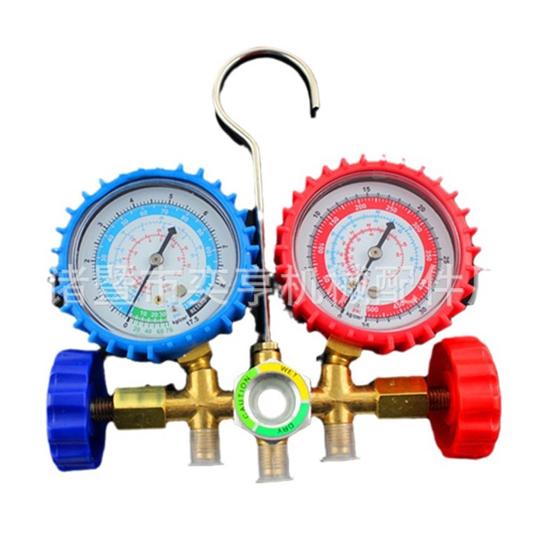 汽车空调加氟表 R12 R22 R134 R410 冷加液工具套装冷媒表套装