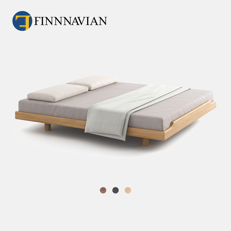 春季新品 日式橡木实木床架 次卧榻榻米胡桃床(Vilo-1维乐)