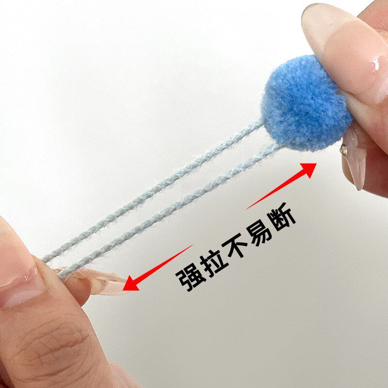 2025儿童发绳毛绒球球发圈可爱橡皮筋小女孩扎头发不伤发秋冬新款