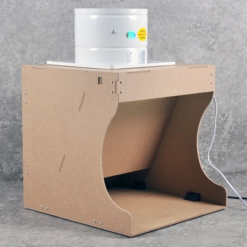 水帘喷漆箱家用i小型工作台抽风机模型玩具娃娃上色喷涂负压抽风