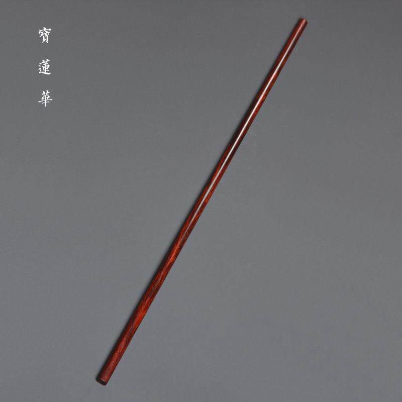 手工精磨小叶紫檀木戒鞭 戒尺木教I鞭教具 手把件文房供茶玩