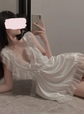 微醺红酒*新年红色性感吊带睡裙显白纯欲露背显瘦跨年氛围感睡衣