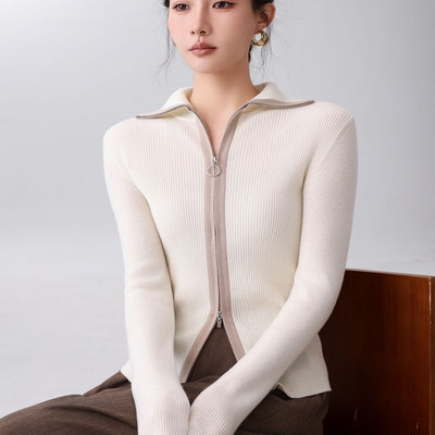 【12-27】【精仿 可机洗】5665 翻领拉链羊毛衫