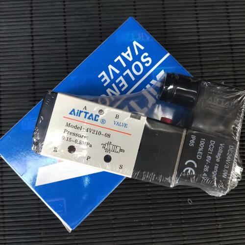 4V21008B 亚德客电磁阀五口二位4V22008BI 4V21006A 4V21008C出线