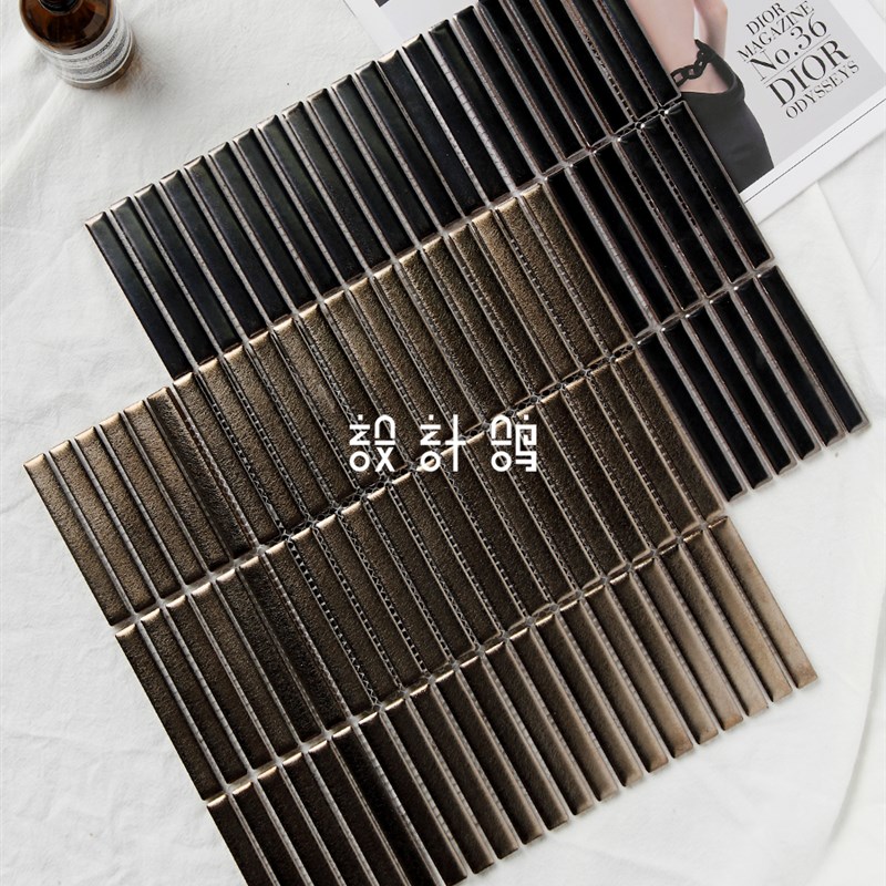 金属釉面马赛克手工瓷砖中餐厅餐厅厨房浴室酒吧S夜总会背景墙瓷