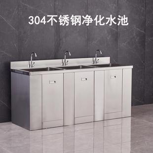 不锈钢水池水槽台面一体柜单双池沥水台洗菜洗手洗碗池工作台商用