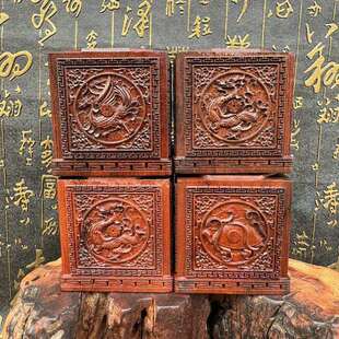 张天师枣木精品四圣六面印枣木印道印章印文可dz祖天张道陵