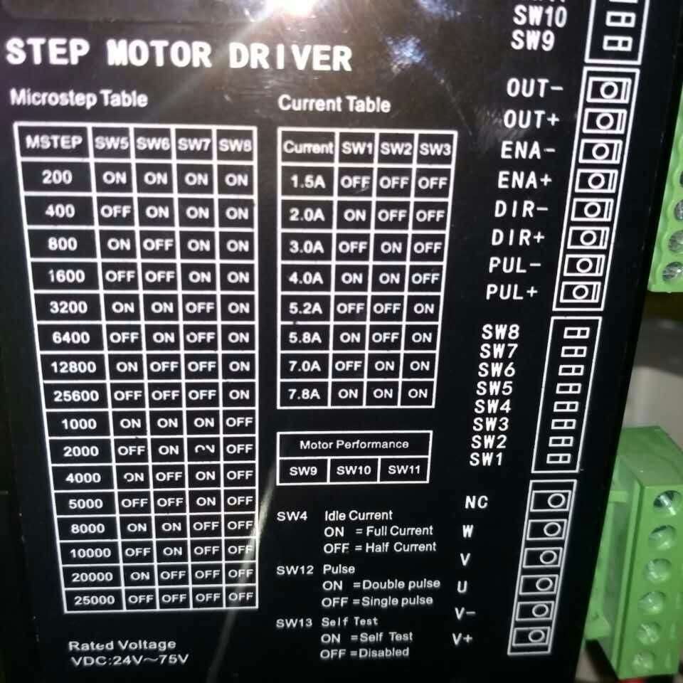 三相步进电机驱动器代替 鸣志3SR8和三相57 60步进控制器