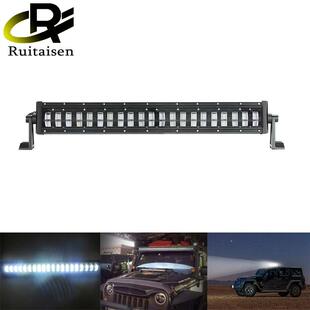 越野车改装 汽车LED长条灯48W 双排远近光射灯 160W LED工作灯 96W