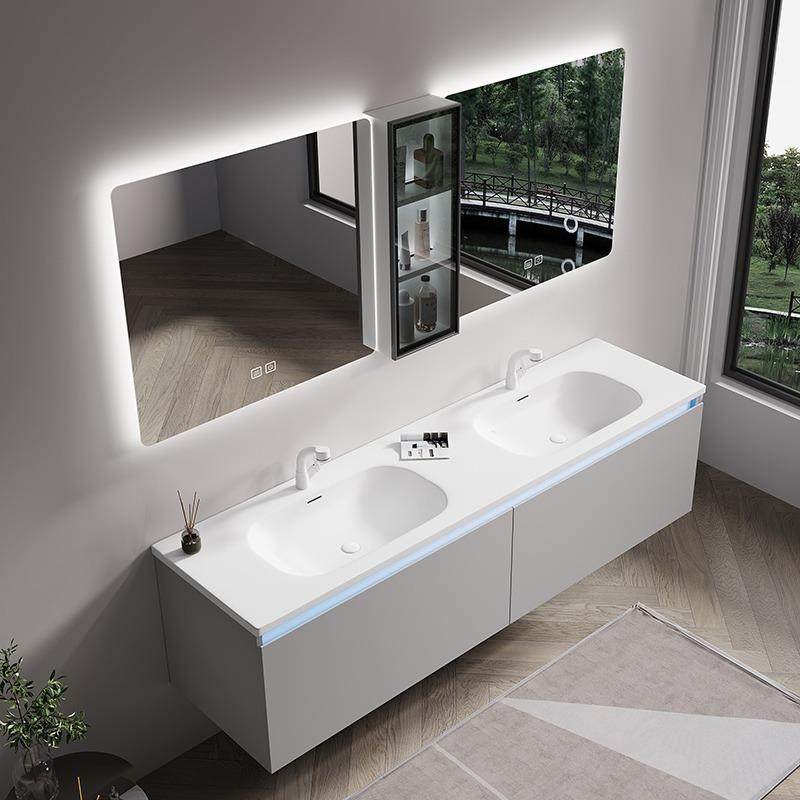 现代简约可丽耐一体双盆浴室柜卫生间洗脸洗漱洗手台盆柜浴室镜柜,电子元器件市场,其它元器件,淘宝优惠券,粉丝福利购,淘宝优惠卷