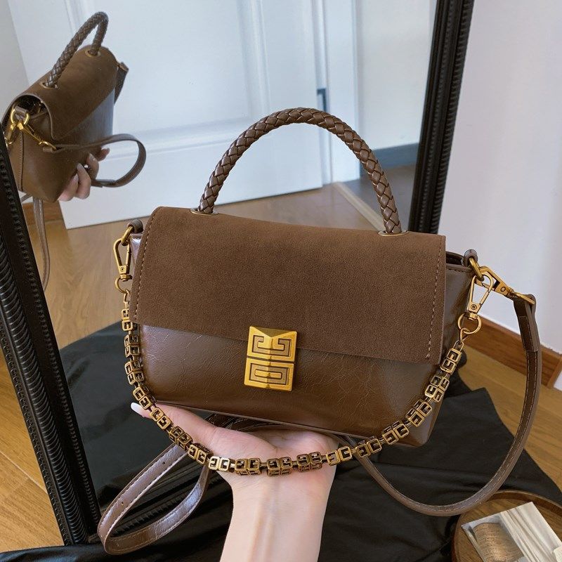 超火小包包女式2025新款秋季小众磨砂链条小方包高级感单肩斜挎包,箱包皮具/热销女包/男包,通用款女包,淘宝优惠券,粉丝福利购,淘宝优惠卷