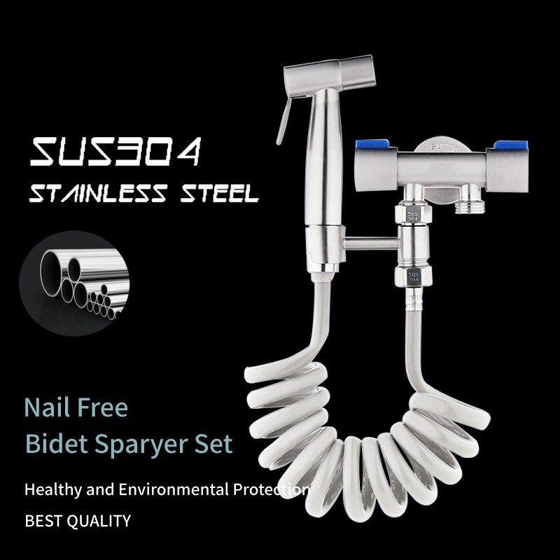 马桶伴侣冲洗喷枪带水龙头家用卫生间高压水枪厕所角阀增压妇洗器