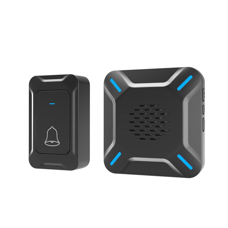 新款无线门铃一键静音全密闭防水防尘家用门铃音乐无线智能门铃