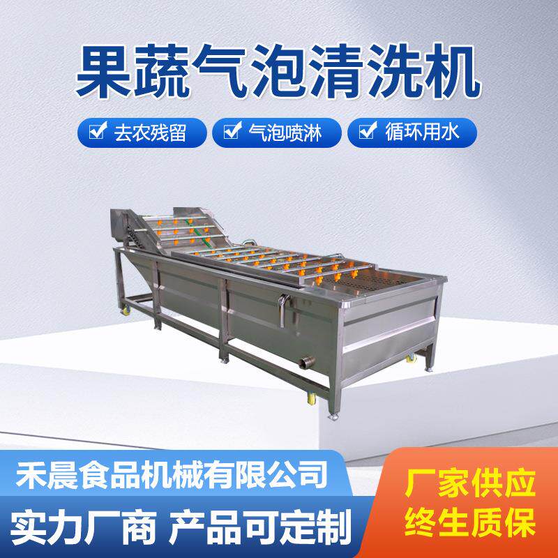 商用果蔬气泡清洗机圣女果桑葚洗果机辣白菜酸青菜洗菜机