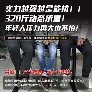 电动升降桌架A字腿支架双电机电脑升降桌腿李仁款智能升降桌配件