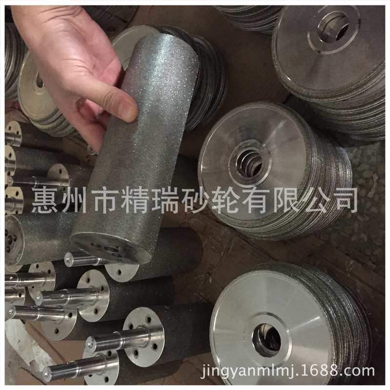 标签机过纸起摩擦专用砂轮,压硬楞纸电镀不锈钢磨棒配套砂轮