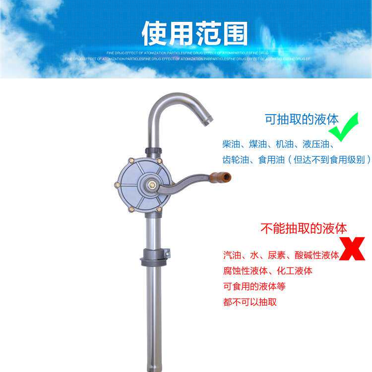 25型全铝手摇抽油泵 便捷式手摇油抽子 整体铝合金手摇泵