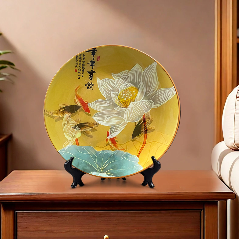 新中式荷花禅意莲清廉家居