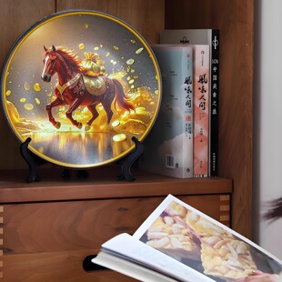 策马奔腾马到成功摆件装饰新款客厅家用精致玄关桌面摆件马2727