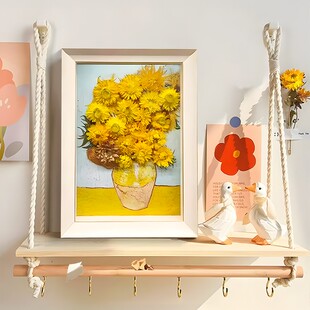 新款手工制作实物立体装饰画 干花标本摆件 电视背景墙菊花2333