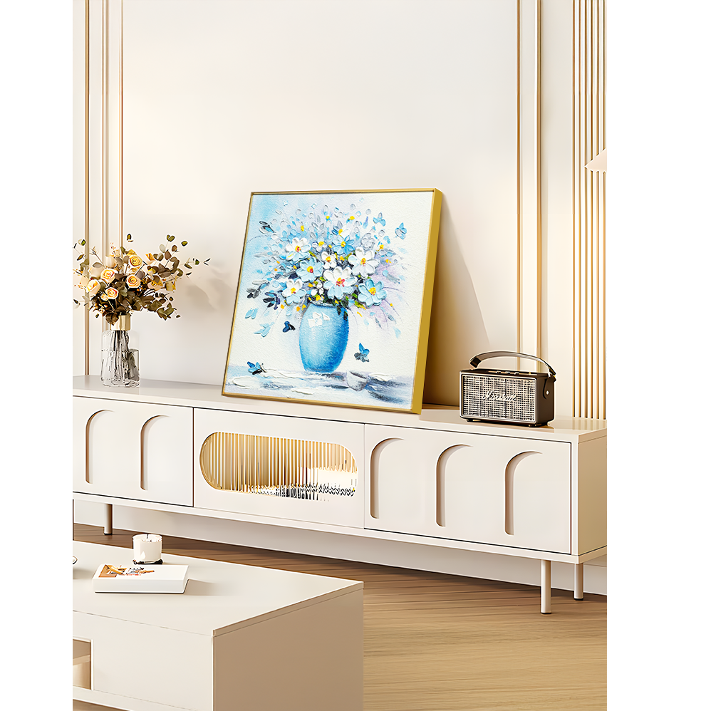 现代手工立体油画艺术餐厅