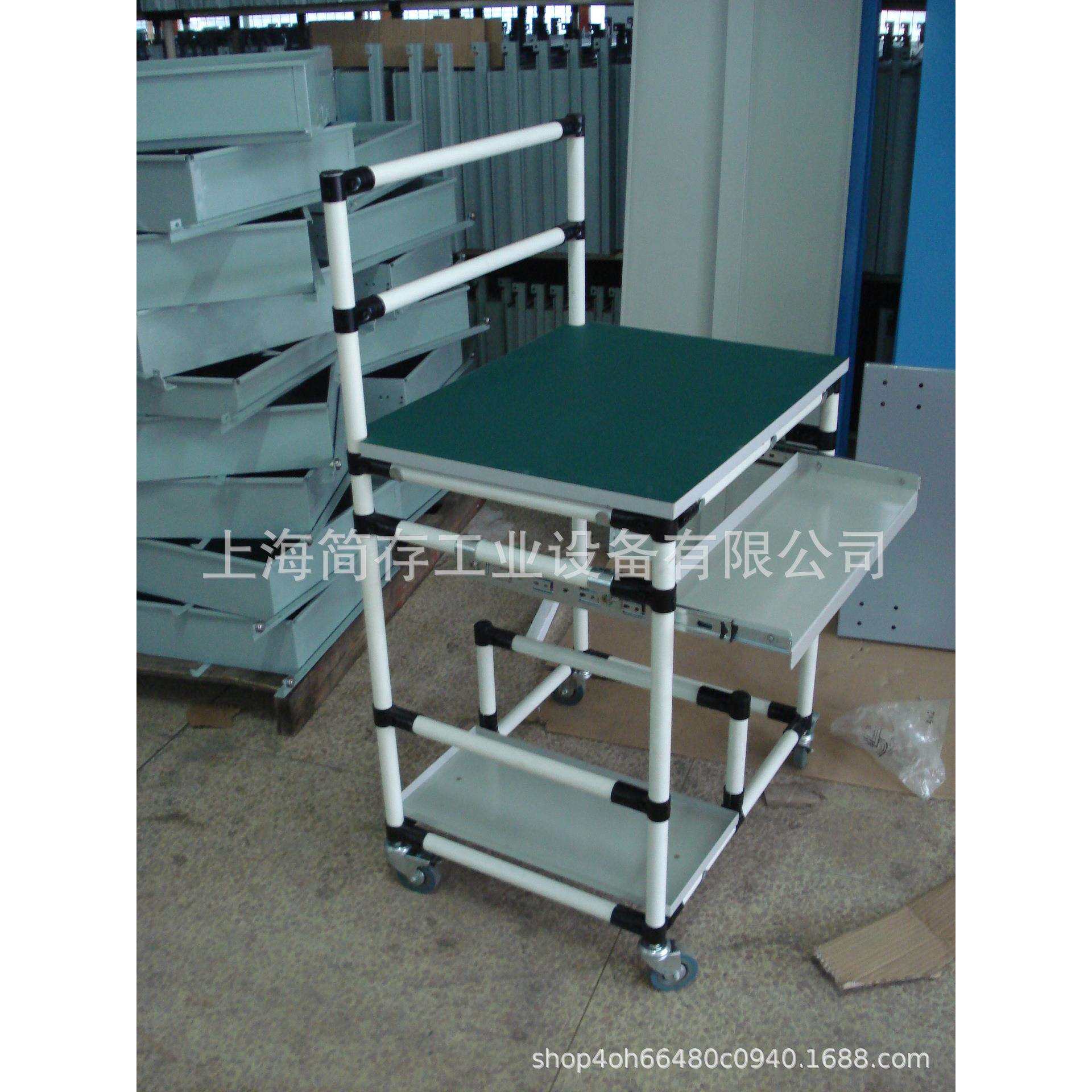 带键盘线棒电脑支架工作台 精益管组装线操作台 复合材料检验桌