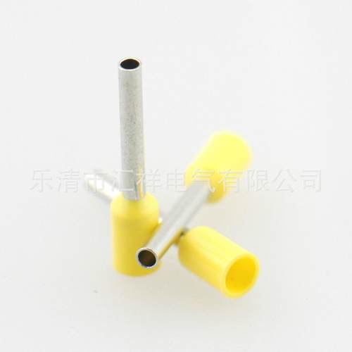 管型预绝缘端子 针式冷压端头 管形欧式端子 紫铜线鼻子 E3516